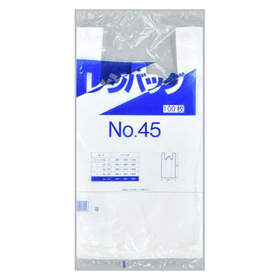 福助工業 レジ袋 レジバッグ 関東 No.45 00085661 1ケース(1000個(100個×10)（直送品）