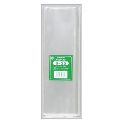 福助工業 テープ無 OPP袋 オーピーパック No.8-25 100枚入 00096035 1ケース(10個(1個×10)（直送品）
