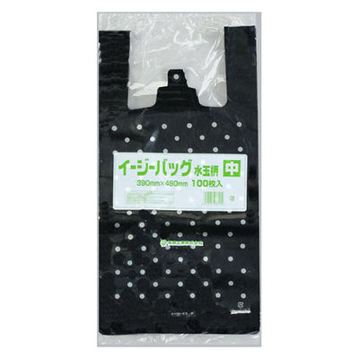 福助工業 レジ袋 イージーバッグ 水玉柄(中) 00106202 1ケース(1000個(100個×10)（直送品）