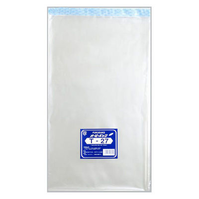 福助工業 テープ有 OPP袋 オーピーパック T-27 100枚入 00107486 1ケース(10個(1個×10)（直送品）