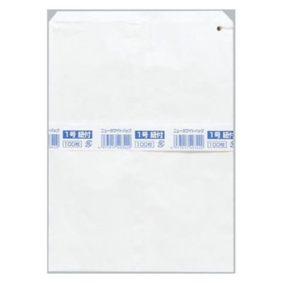 福助工業 惣菜向け平袋 ニューホワイトパック 1号 紐付 00348834 1ケース(4000個(500（直送品）