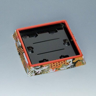 福助工業 寿司桶 新角桶9H ひとえ赤 00507939 1ケース(300個(10個×30)（直送品）