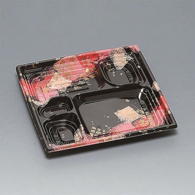 福助工業 弁当容器 巧膳22-1H 華やぎ赤 00531643 1ケース(600個(50個×12)（直送品）