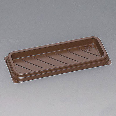 福助工業 サンドイッチ容器 Fパレ W-90 ブラウン 00540012 1ケース(1200個(50個×24))（直送品）