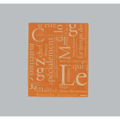 福助工業 製菓向け袋 カマス GT(透明タイプ) No.2 洋柄オレンジ バラ 00548192 1ケース(100個(1個×100)（直送品）