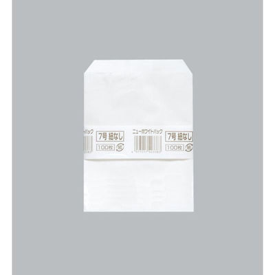 福助工業 惣菜向け平袋 ニューホワイトパック 7号 紐なし 00566387 1ケース(12000個(50（直送品）