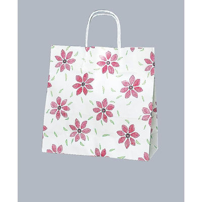 福助工業 紙手提げ袋 ラッピーバッグ No.3 おしばな 00611837 1ケース(300個(50個×6)（直送品）