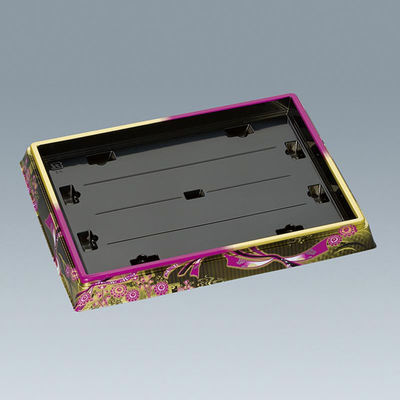 福助工業 寿司桶 新角桶410H 蒔絵紫 00639586 1ケース(120個(10個×12)（直送品）