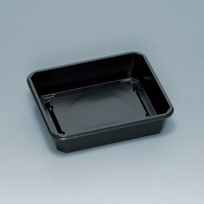 福助工業 弁当容器 M-16SH 黒 00652086 1ケース(600個(50個×12)（直送品）