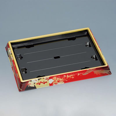 福助工業 寿司桶 新角桶410H 鳳凰赤 00654507 1ケース(120個(10個×12)（直送品）