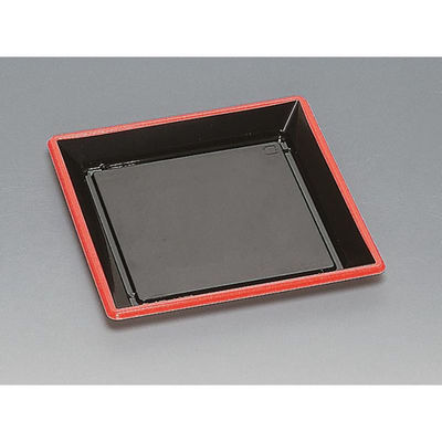 福助工業 弁当容器 豊皿 200H 黒淵朱 00668059 1ケース(400個(50個×8)（直送品）