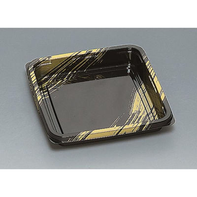 福助工業 寿司桶 角桶1H-SN 黒金彩 00675224 1ケース(240個(10個×24)（直送品）