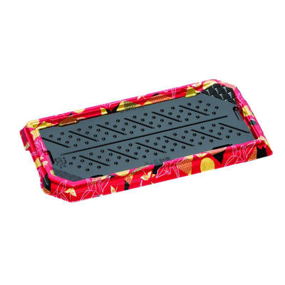 福助工業 寿司容器 華板2-6H 折づる赤 00746897 1ケース(600個(50個×12)（直送品）