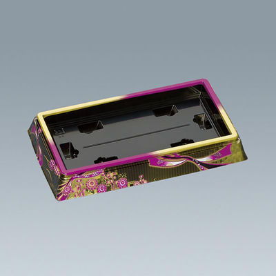 福助工業 寿司桶 新角桶110H 蒔絵紫 00746920 1ケース(300個(10個×30)（直送品）