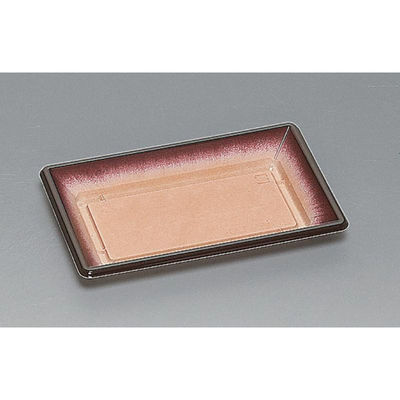 福助工業 弁当容器 豊皿 195-120H 志野茶 00746946 1ケース(800個(50個×16)（直送品）