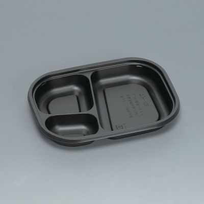 福助工業 弁当容器 耐寒耐熱容器TR-52H 黒 00755915 1ケース(900個(50個×18)（直送品）