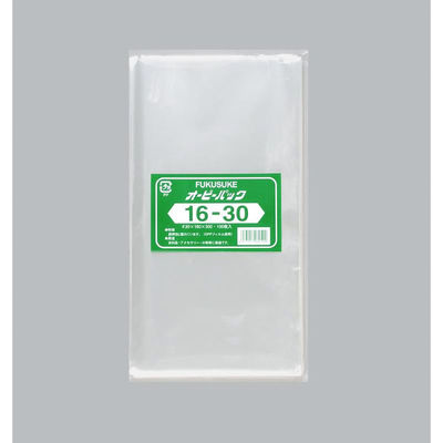 福助工業 テープ無 OPP袋 オーピーパックC No.16-30 100枚入 00756199 1ケース(50個(1個×50（直送品）