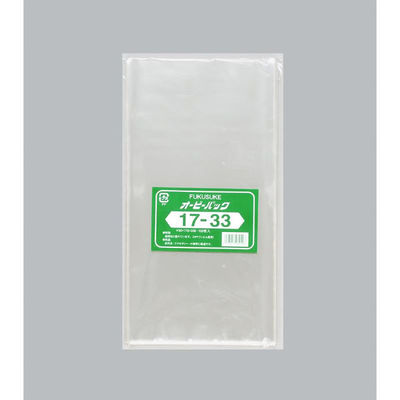 福助工業 テープ無 OPP袋 オーピーパックC No.17-33 100枚入 00756204 1ケース(40個(1個×40（直送品）