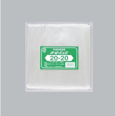 福助工業 テープ無 OPP袋 オーピーパックC No.20-20 100枚入 00756212 1ケース(50個(1個×50（直送品）