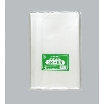 福助工業 テープ無 OPP袋 オーピーパックC No.34-65 50枚入 00756228 1ケース(20個(1個×20（直送品）