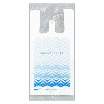 福助工業 レジ袋 イージーバッグ 関西 No.35柄-1(波) 00761974 1ケース(1000個(100個×10)（直送品）
