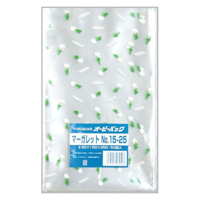 福助工業 テープ無 OPP袋 オーピーパック マーガレット No.15-25 50枚入 00761994 1ケース(10個(1個×10)（直送品）