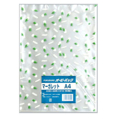 福助工業 テープ無 OPP袋 オーピーパックC マーガレット A4 50枚入 00762020 1ケース(60個(1個×60（直送品）