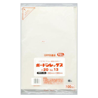 福助工業 青果用袋 ボードンレックス#20No.13 穴なしプラ 00762374 1ケース(3000個(100個×30)（直送品）