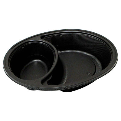 デンカポリマー カレー容器 Dジャーニー 24-20本体黒 00764236 1ケース(400個(50個×8)（直送品）