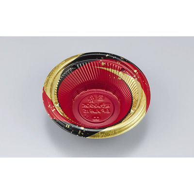 シーピー化成 どんぶり容器 BF丸丼15月丸赤 本体 0145215008095 1ケース(1200個(50個×24)（直送品）