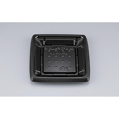 シーピー化成 惣菜容器 BFコモ角皿内15 黒 本体(N) 0146515000525 1ケース(900個(50個×18)（直送品）