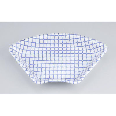 シーピー化成 鮮魚トレー V-扇20 レースブルー 0211320000600 1ケース(600個(50個×12)（直送品）