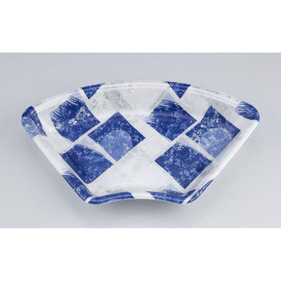 シーピー化成 鮮魚トレー V-扇20 氷角紺 0211320008490 1ケース(600個(50個×12)（直送品）