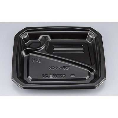 シーピー化成 弁当容器 COT弁当58 黒 本体(N) 0228158000525 1ケース(800個(50個×16)（直送品）