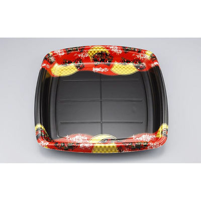 シーピー化成 寿司桶 SF弓桶4 舞扇赤 本体 0271104000955 1ケース(160個(10個×16)（直送品）