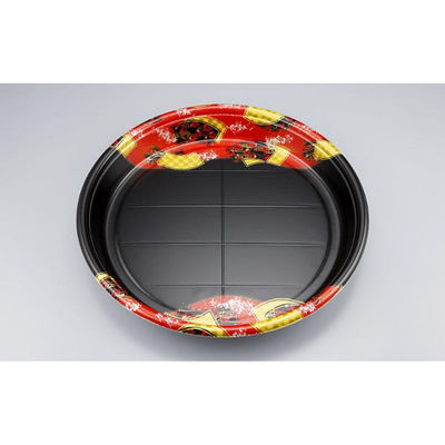 シーピー化成 寿司桶 SF丸桶5 舞扇赤 本体 0271305000955 1ケース(160個(10個×16)（直送品）