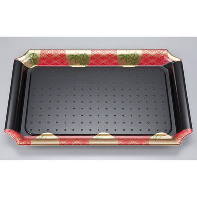 シーピー化成 刺身容器 SF盛皿59 笹山赤 本体 0275105903195 1ケース(240個(20個×12)（直送品）