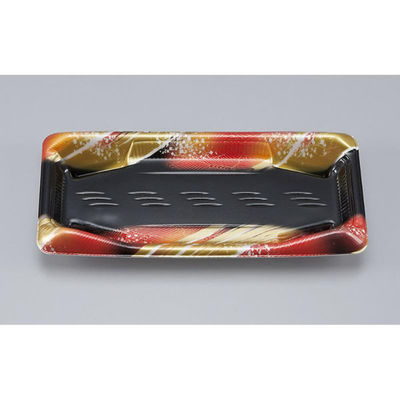 シーピー化成 刺身容器 SFみね皿15 風雲赤 本体 0275415000805 1ケース(1200個(50個×24)（直送品）