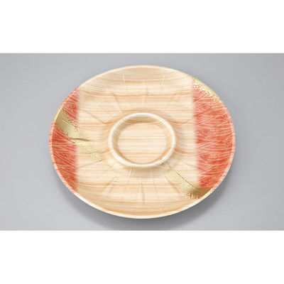 シーピー化成 発泡トレー SF丸皿255 浜唄茶 0273725501250 1ケース(400個(50個×8)（直送品）