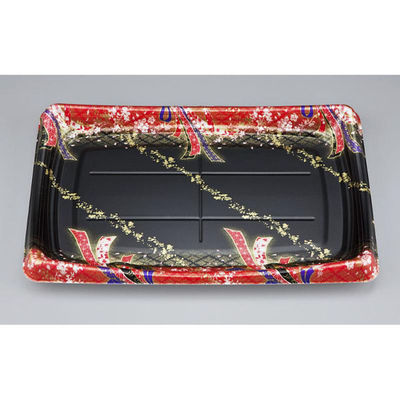 シーピー化成 刺身容器 SFシャチ盛39 結び舞赤 本体 0275503903775 1ケース(320個(10個×32)（直送品）