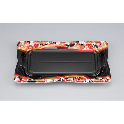 シーピー化成 寿司容器 SF華皿25S 花かざり赤 本体 0275625054635 1ケース(800個(50個×16)（直送品）