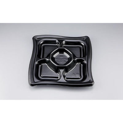 シーピー化成 オードブル容器 SFウイング275-5 黒 本体 0275827550525 1ケース(320個(10個×32)（直送品）