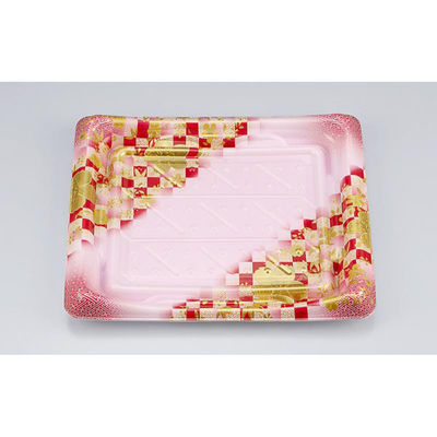 シーピー化成 寿司容器 SFうま皿34 花雅桃 本体 0276934009785 1ケース(600個(50個×12)（直送品）