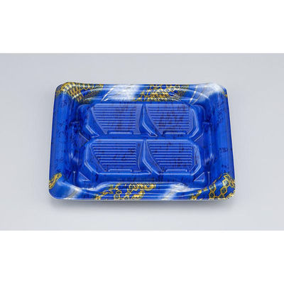 シーピー化成 寿司容器 SFうま盛段4 風雪青 本体 0277804004075 1ケース(900個(50個×18)（直送品）