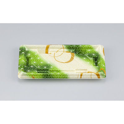 シーピー化成 寿司容器 SF美角14 あさ月緑 本体 0277914004145 1ケース(1200個(50個×24)（直送品）