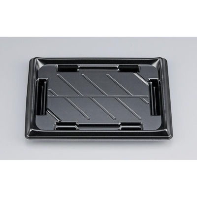 シーピー化成 寿司容器 SF美角24 黒 本体 0277924000525 1ケース(900個(50個×18)（直送品）