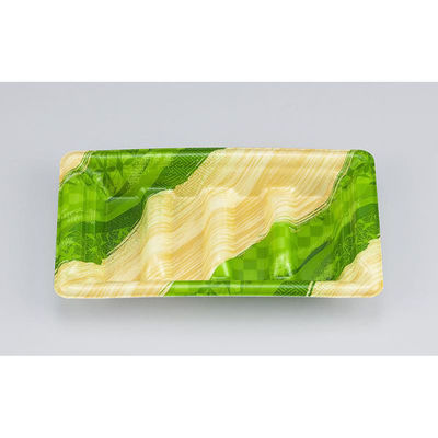 シーピー化成 寿司桶 SF角段18-10 しじま緑 本体 027841810A395 1ケース(1500個(50個×30)（直送品）