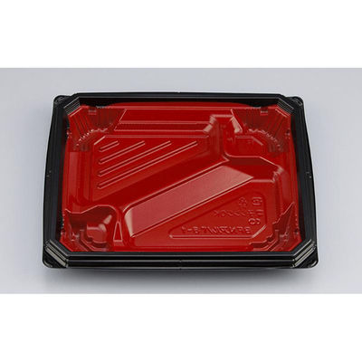 シーピー化成 弁当容器 BFNアルバ8-1 本漆RB 本体 0280108012055 1ケース(600個(50個×12)（直送品）