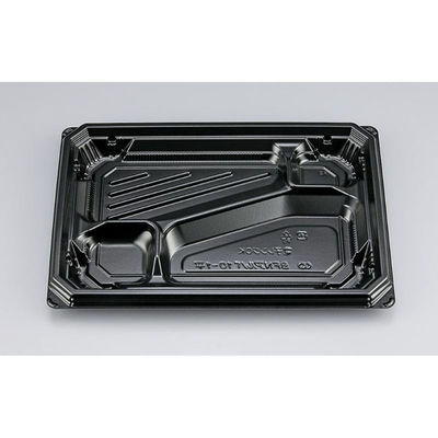 シーピー化成 弁当容器 BFNアルバ10-1平 黒 本体 0280110110525 1ケース(400個(50個×8)（直送品）
