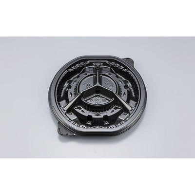 シーピー化成 オードブル容器 NU盛ブル丸20 黒 本体 0393820000525 1ケース(450個(25個×18)（直送品）